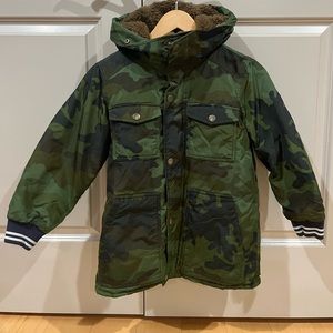 J Crew boys camouflage print Parker. Excellent condition!